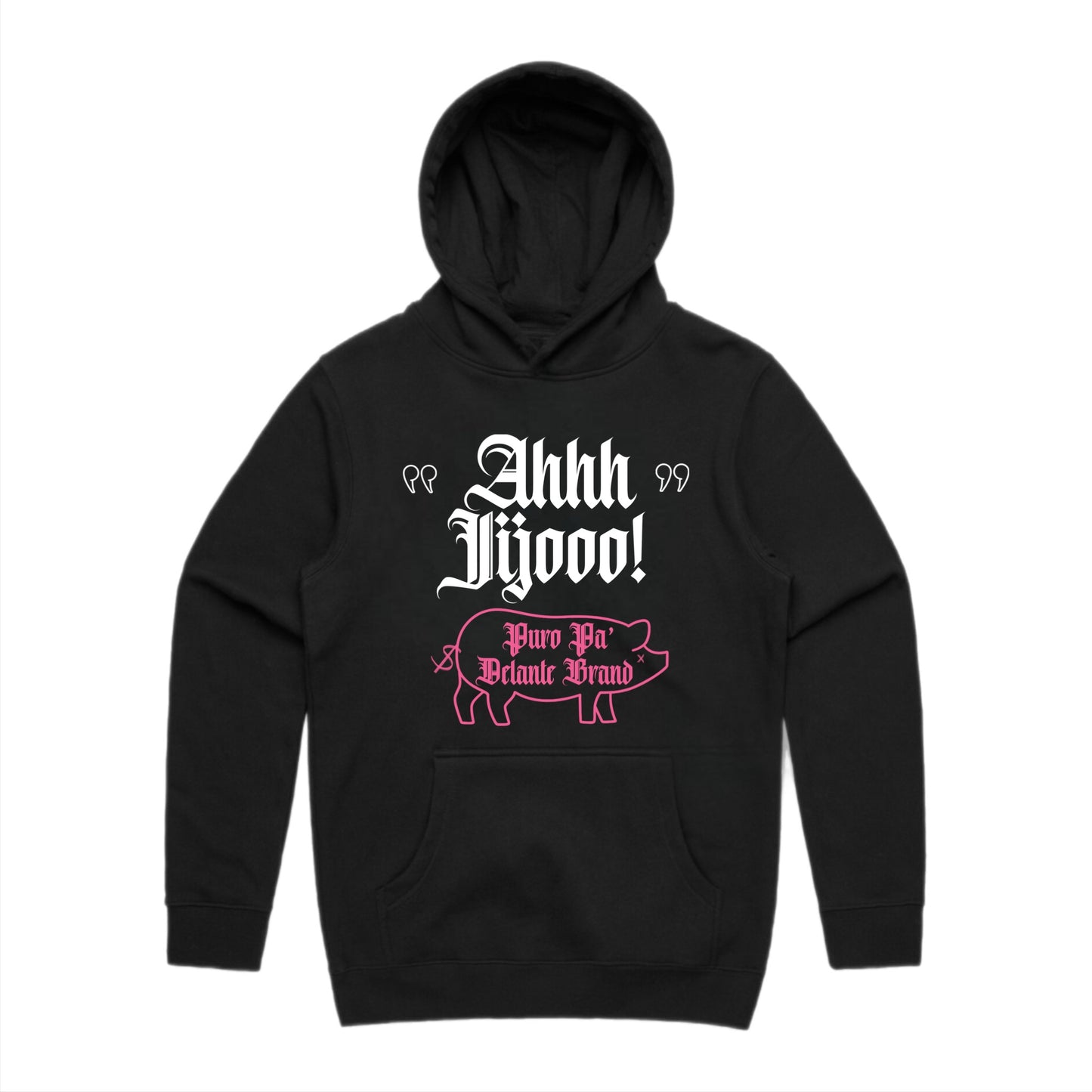 AHHH JIJOOO! BLACK HEAVYWEIGHT HOODIE