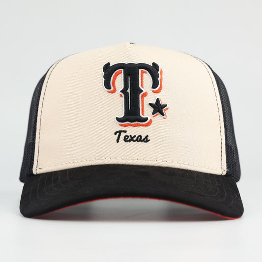 NEW! TEXAS OFF-WHITE TRUCKER GRAY BOTTOM