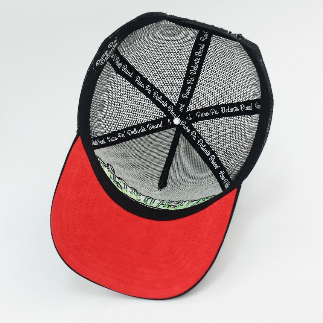 NEW! MICHOACÁN BLACK SUELA ROJA TRUCKER