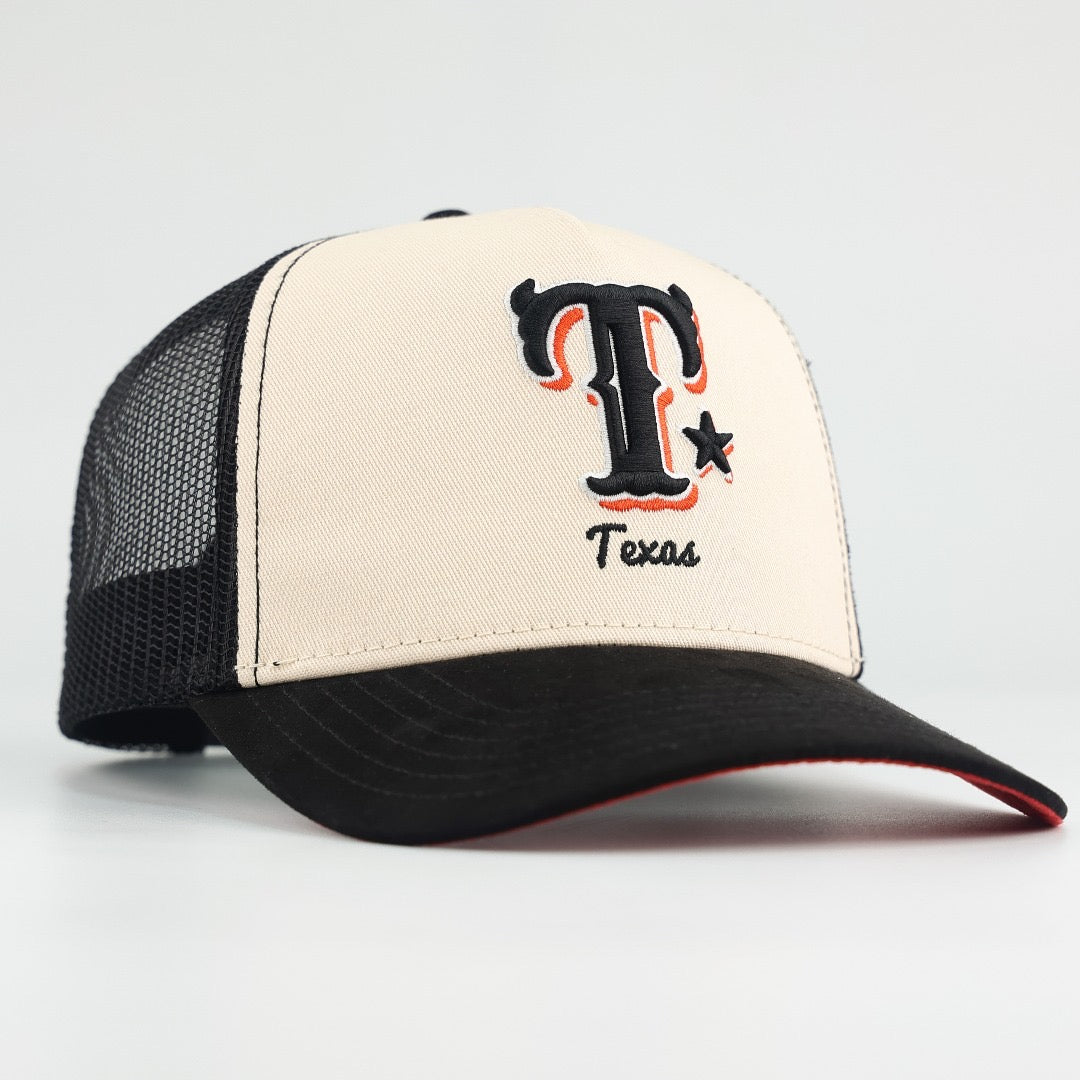 NEW! TEXAS OFF-WHITE TRUCKER GRAY BOTTOM