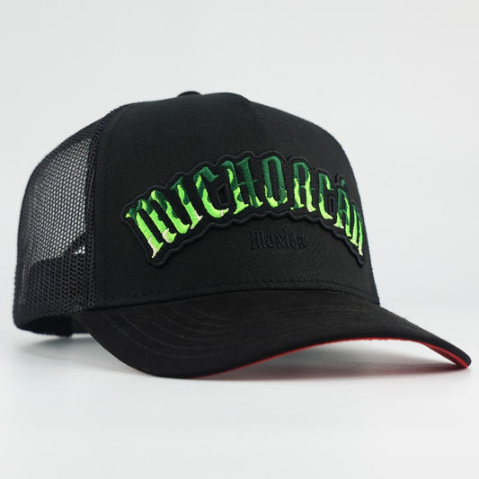 NEW! MICHOACÁN BLACK SUELA ROJA TRUCKER