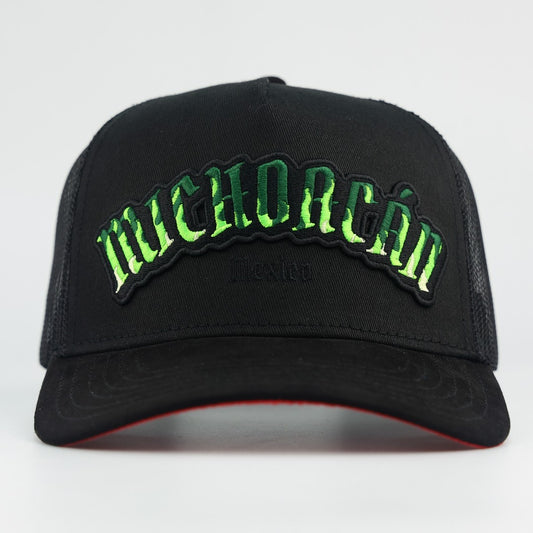 NEW! MICHOACÁN BLACK SUELA ROJA TRUCKER