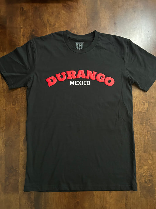 RED PUFF DURANGO BLACK TSHIRT